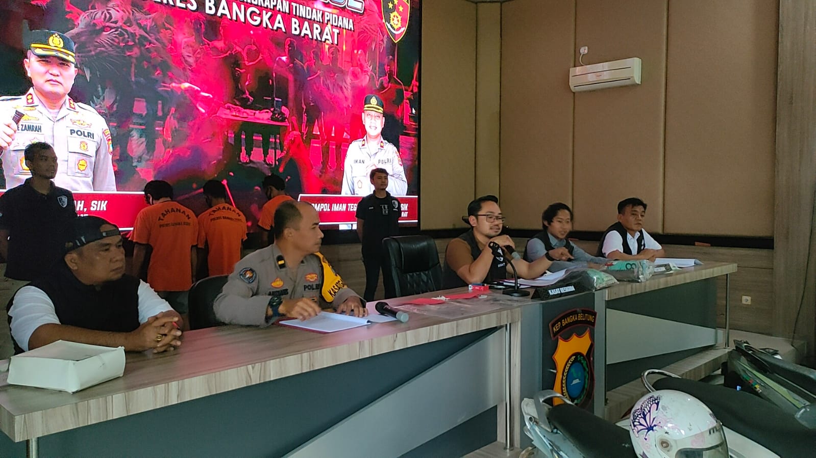 Polres Bangka Barat Gelar Konpers Akhir Tahun 2023