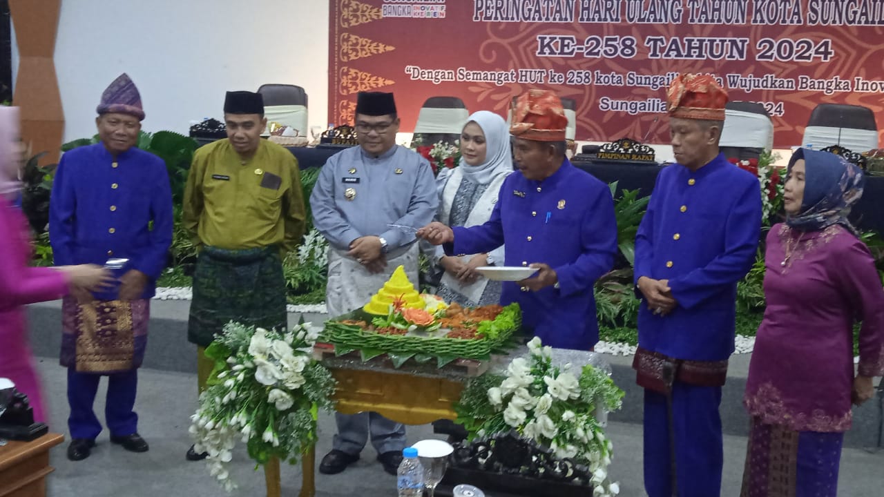 HUT Kota Sungailiat Ke-258 Tahun 2024, DPRD Kabupaten Bangka Gelar Rapat Paripurna Isimewa