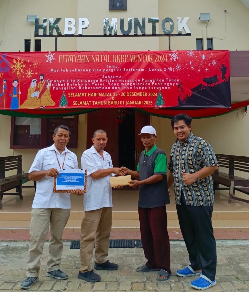 Jelang Nataru, Dua Gereja Terima Bantuan Dari PT Timah