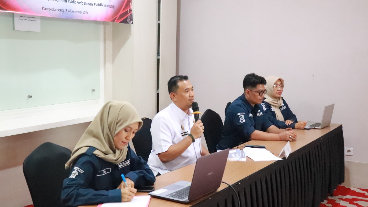 Pj Walikota Budi Utama Hadiri Monitoring dan Evaluasi Keterbukaan Informasi Publik Tahun 2024