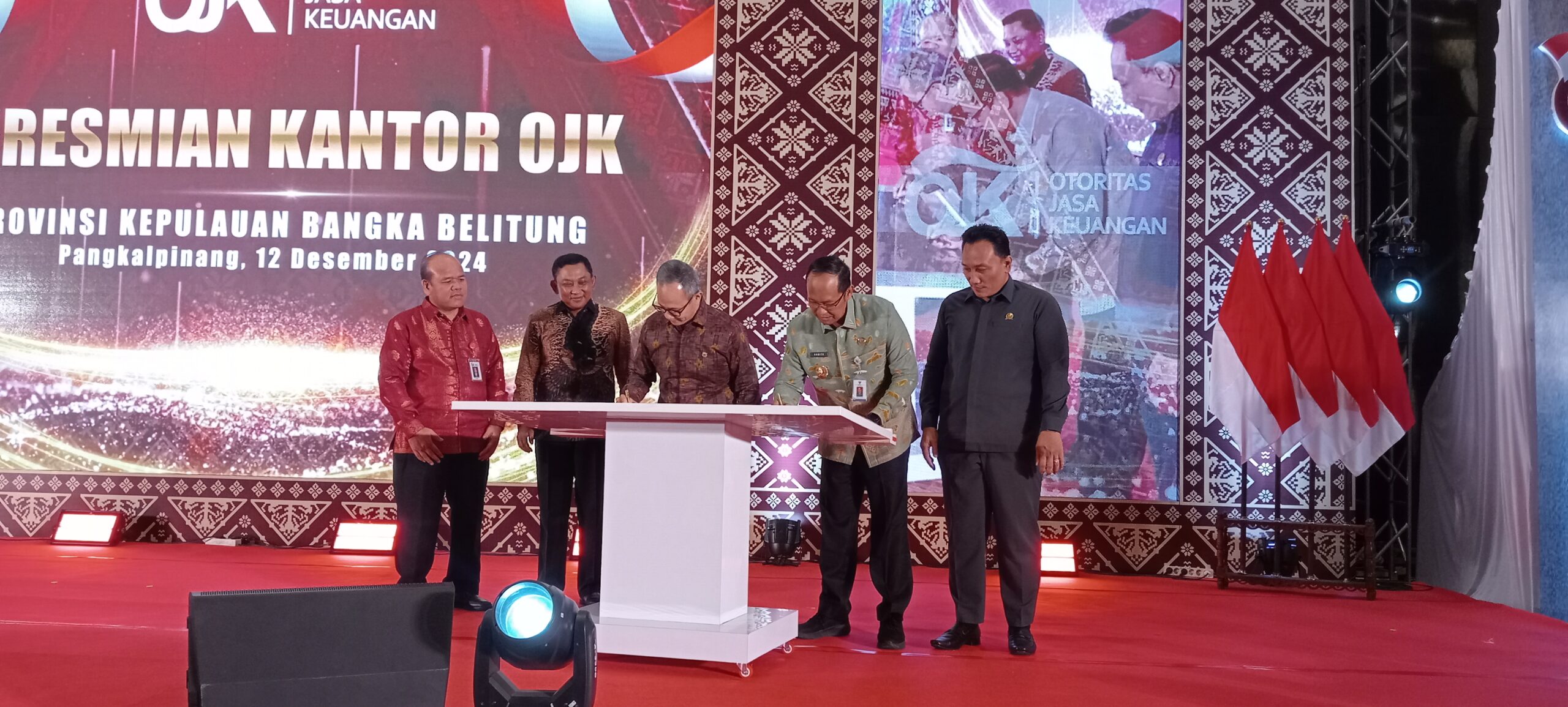 OJK RI Resmikan Kantor dan Pengukuhan Kepala OJK di Babel