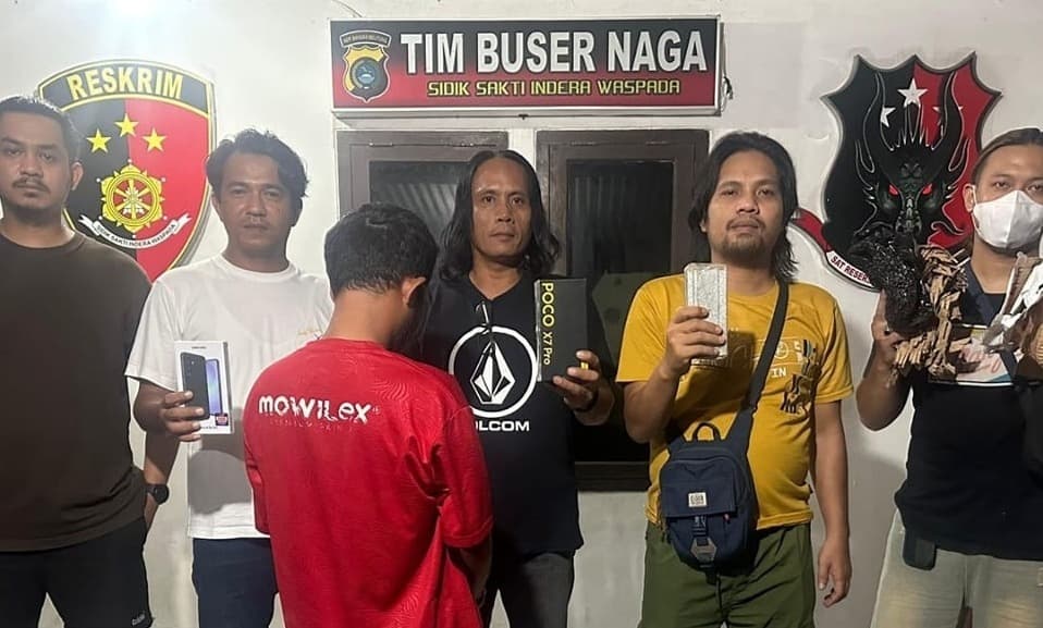 RF Spesialis Pencurian Belanja Online Diringkus Tim Buser Naga Polresta Pangkalpinang