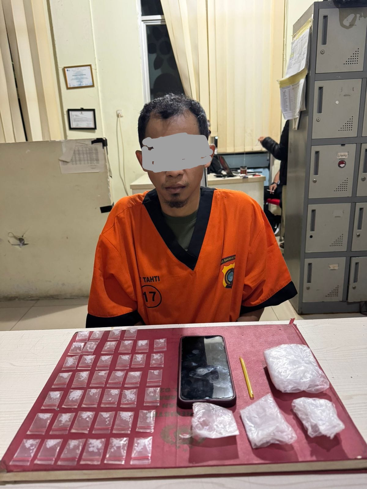RA Diringkus Satres Narkoba Polresta Pangkalpinang, Sinpan 11,15 Gran Sabu