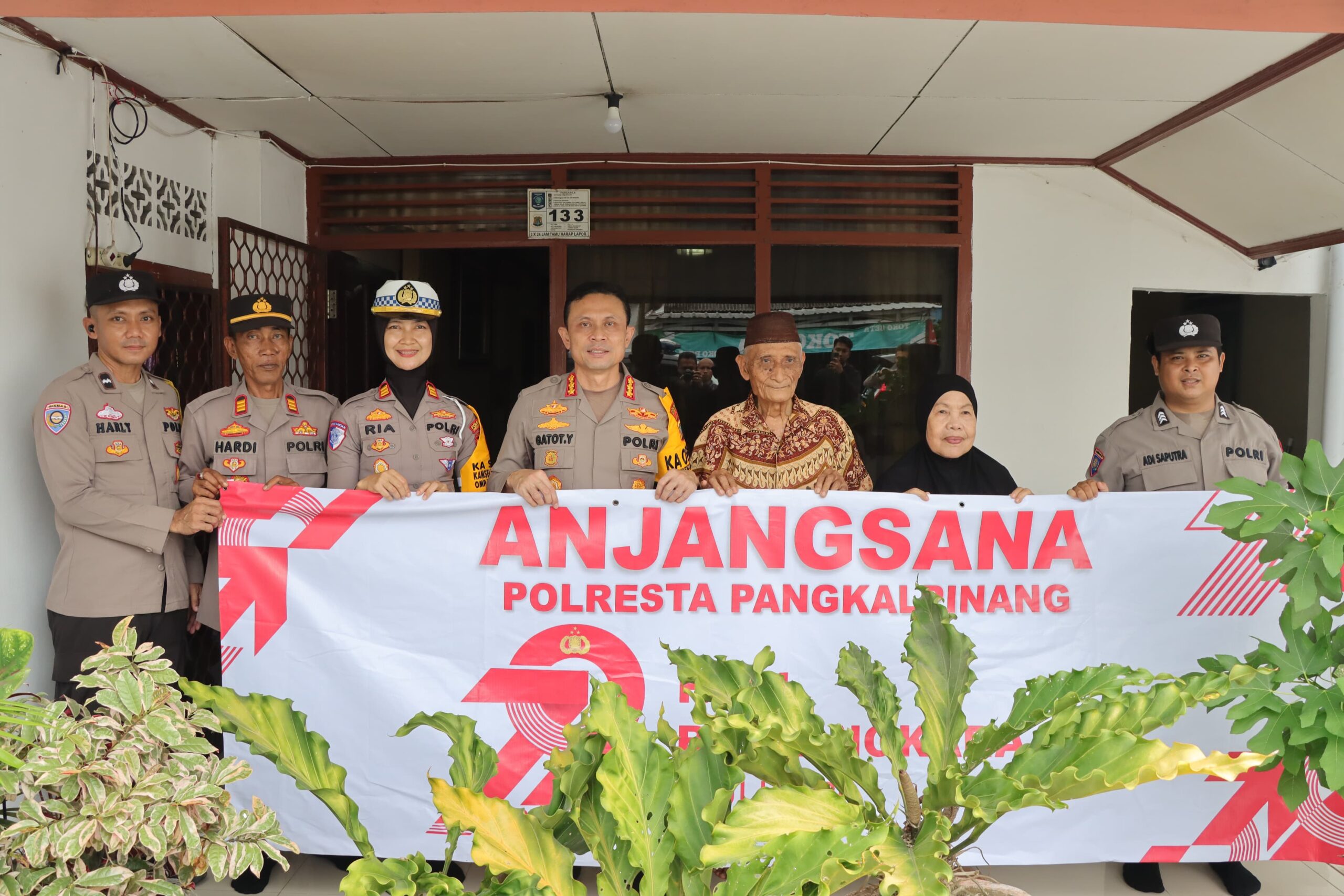 Jelang HUT Bhayangkara ke-79, Polresta Pangkalpinang Anjangsana ke Purnawirawan, Warakawuri dan Keluarga Besar Polri