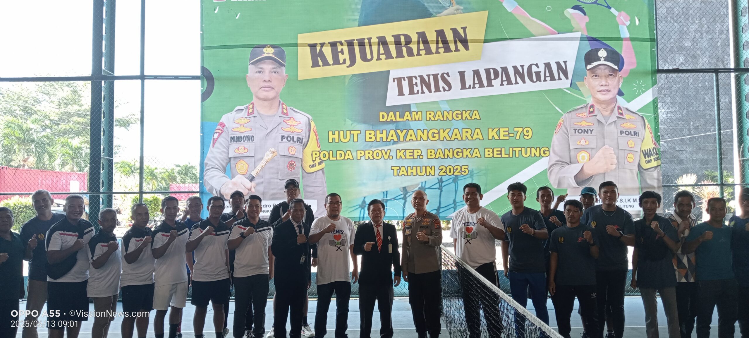 Kapolda Buka Kejuaraan Tenis Lapangan, Ajak Atlet Tenis Ikut Rayakan HUT Bhayangkara Ke-79